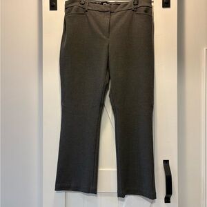 Express Gray Straight-Leg Pants